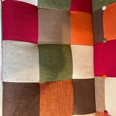 パッチワーク　可愛いソファの画像