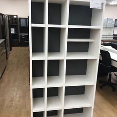 ★ジモティ割あり★  本棚 白 H180×W90×D30 クリーニング済み KJ1579