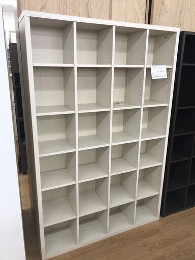 ★ジモティ割あり★  本棚 白 H182×W120×D29 クリーニング済み KJ1580