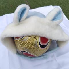 ミキハウス耳付き帽子の画像