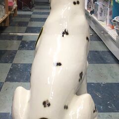 陶器製置物犬　ダルメシアンの画像