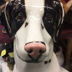 陶器製置物犬　ダルメシアンの画像
