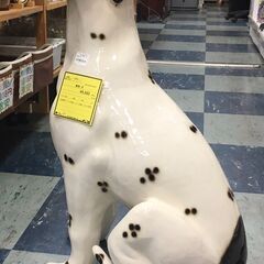 陶器製置物犬　ダルメシアン