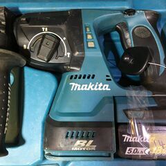 マキタ　HR244DRTX　ハンマドリル　異音有　中古品　バッテリー18V二個/充電器/ケース付き　【ハンズクラフト宜野湾店】の画像