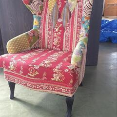 アームチェア　パッチワークレッド　Armchair Patchwork Red


