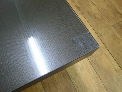 ドリームベッド リーン・ロゼ センターテーブル幅120×奥120×高46㎝ ガラス天板 ダークブラウン ソファテーブル ローテーブル 家具 札幌 厚別店