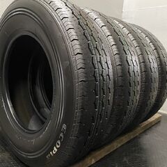 新車外し 2022年製 BS ECOPIA RD613 195/80R15 107/105N LT 15インチ 夏タイヤ 4本 ハイエース キャラバン等　(JR401) クレジットカード QRコード決済可能