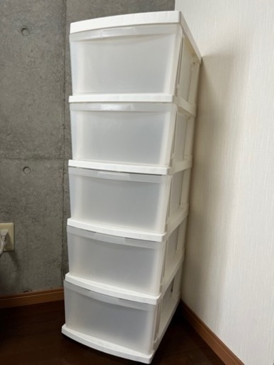 【決まりました】収納ケース５段×2