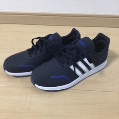 adidasスニーカー 24cm 青　美品と多少汚れ有りの2足セット