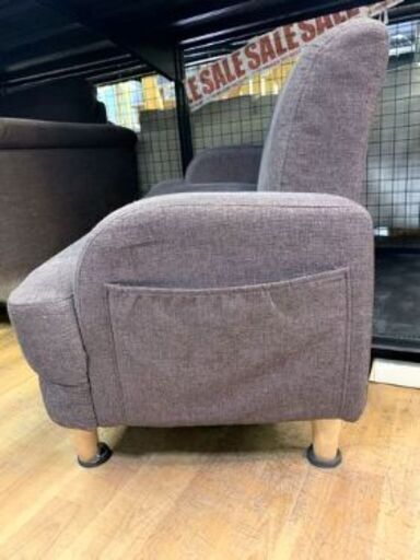 【リサイクルストアスターズ城西店】2人掛けソファ ローソファ ソファ 家具 こげ茶色
