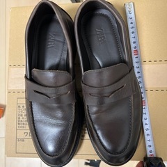 3/16 まで　zara 革靴　美品　41サイズ（26cm）の画像