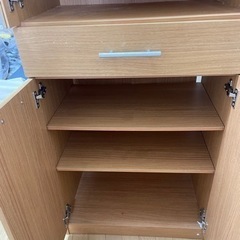 食器棚　キッチンボード　収納家具　ニトリの画像