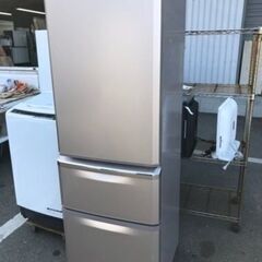 配送可能　三菱電機 MITSUBISHI ELECTRIC MR-C37Y-P [冷蔵庫 Cシリーズ （370L・右開き） 3ドア シャンパンピンク] 