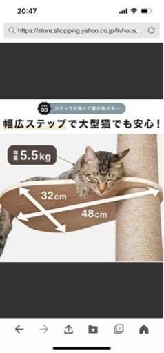 突っ張り型キャットタワー