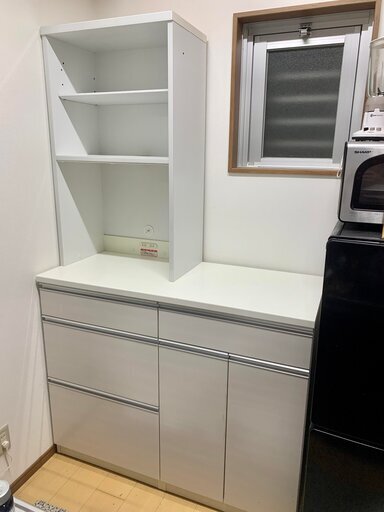 ニトリーキッチンボード120cm幅, 白
