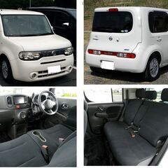美車・日産キューブ15X Vセレクション・パールホワイト・フル装...