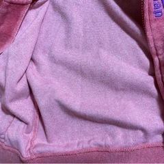 ANAPkids  パーカー　ベロア　100cm フード付きパーカー ジップアップの画像