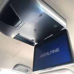 【個人】エスティマ 車高調 アルパインフリップダウンモニターの画像
