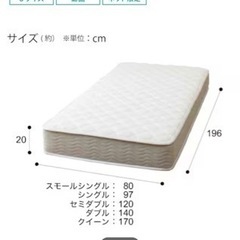 ニトリ ポケットコイル マットレスの画像
