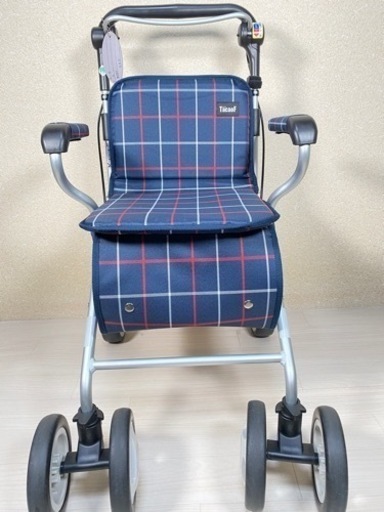 【美品】幸和製作所 シルバーカー テイコブ ST-07 格子柄