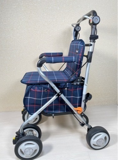【美品】幸和製作所 シルバーカー テイコブ ST-07 格子柄