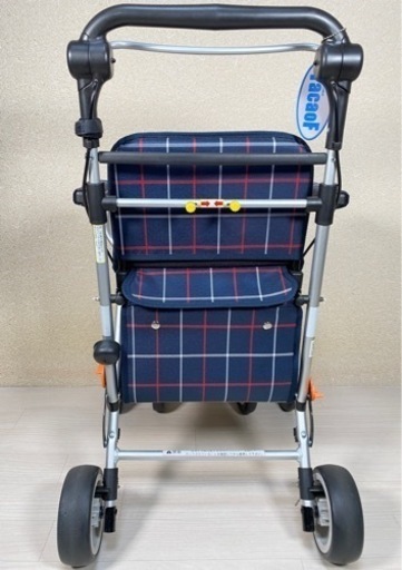 【美品】幸和製作所 シルバーカー テイコブ ST-07 格子柄