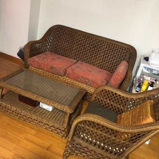 籐家具セット中古