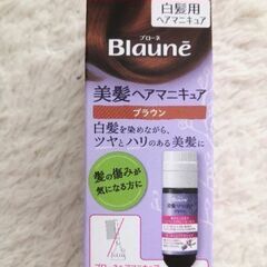 【未使用】ブローネ　美髪ヘアマニキュア　ブラウン　白髪用　つけかえ用の画像
