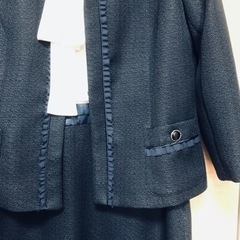 お値下げ⭐︎ワンピーススーツ　紺色　15号　新品の画像