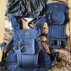 ナップナップ　双子　抱っこ紐　ネイビー 双子抱っこ紐ナップナップ】napnapネイビー おんぶ抱っこ組み合わせ可