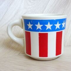 希少　レア　ビンテージ70’s　sambo’s マグカップ　アメリカ星条旗　ロンハーマン 国旗柄　コップ　食器　ヴィンテージの画像
