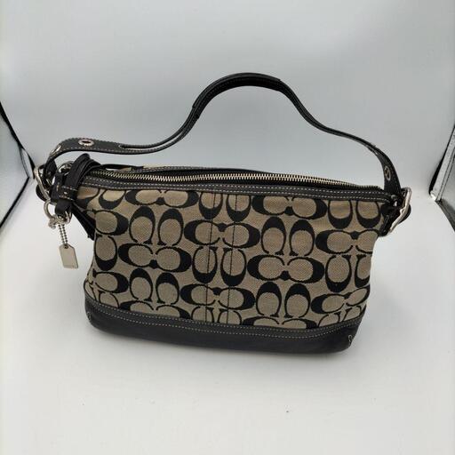 【COACH】コーチ ハンドバッグ ワンショルダーバッグ シグネチャー 黒