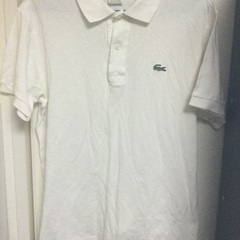 No.4 LACOSTE メンズポロシャツ　ホワイト