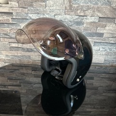 美品‼️バイク用ヘルメット！！　バブルシールド付き！の画像