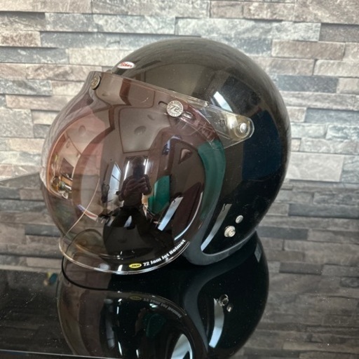 美品‼️バイク用ヘルメット！！　バブルシールド付き！