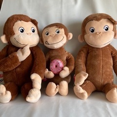 おさるのジョージ　ぬいぐるみ　(3人)の画像