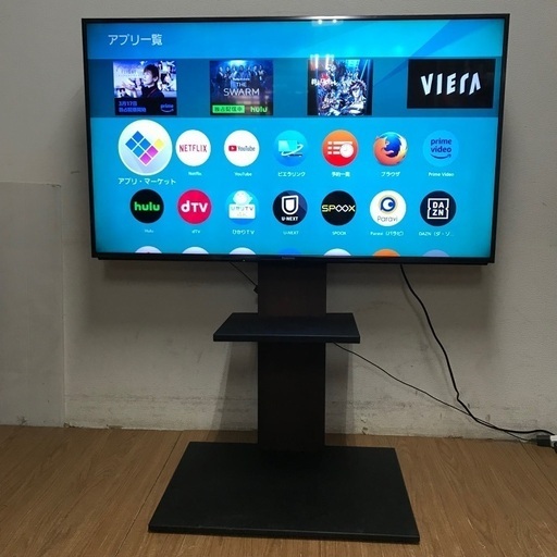 即日受渡❣️Panasonic 55型4K液晶 スタンド付 YouTube、Hulu．Amazon33000円