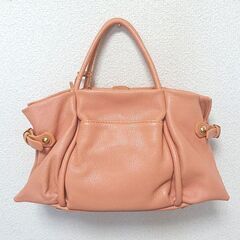 美品　PotioR ポティオール ゴートレザー ハンドバッグ CREMA CITY SMALL やぎ革　本革　ピンク　トートバッグの画像