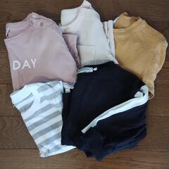 【処分】【無料】80cm 長袖Tシャツ　ロンT 5枚
