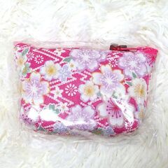 新品　華友禅　丹波ちりめん　ミニポーチ　城崎温泉 華ちりめん　テディベア携帯ストラップ　2個セットの画像