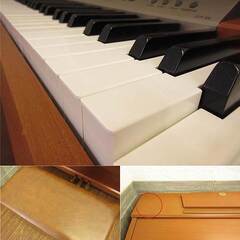 ss4799　ヤマハ　電子ピアノ　クラビノーバ　CLP-120　椅子付き　YAMAHA　Clavinova　デジタルピアノ　チェリー調仕上げ　ペダル付　88鍵盤　ライトブラウン　イス付き　鍵盤楽器の画像