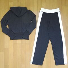 新品　Sweet Romeo スウェットセットアップ　パーカーセットアップ　上下セット　ダークグレー　S レディース ルームウェアの画像