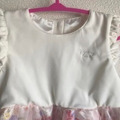 ★花柄チュールノースリーブワンピース★子供ドレスの画像