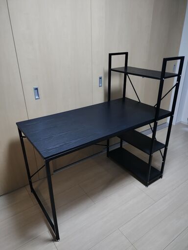 机 デスク 収納棚付き