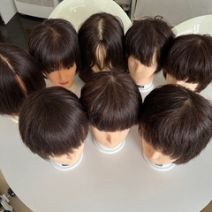 使用済み　カットウィッグ　計18個