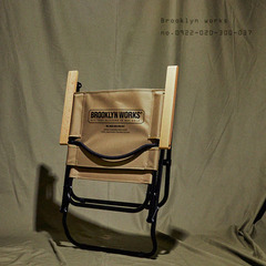 BROOKLYN WORKS　FIELD CHAIR　フィールドチェア　２脚セット　色：ベージュの画像