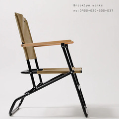 BROOKLYN WORKS　FIELD CHAIR　フィールドチェア　２脚セット　色：ベージュの画像