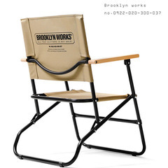 BROOKLYN WORKS　FIELD CHAIR　フィールドチェア　２脚セット　色：ベージュの画像