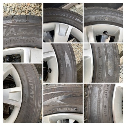 デリカD:5純正ホイール　225/55R18 タイヤ　4本セット