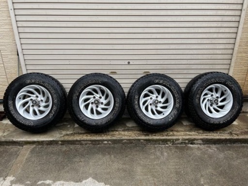 購入者決定！シボレーエクスプレス純正ホイール　ヨコハマ　ジオランダーAT 235/75r15ほぼ新品